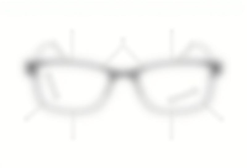 正しいフィット感のための眼鏡の測定ポイントを示す画像